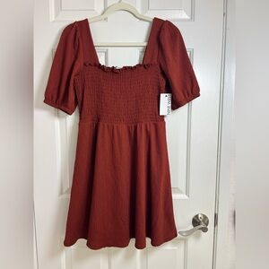 Nine West Puff Sleeve‎ Babydoll Dress Size Small